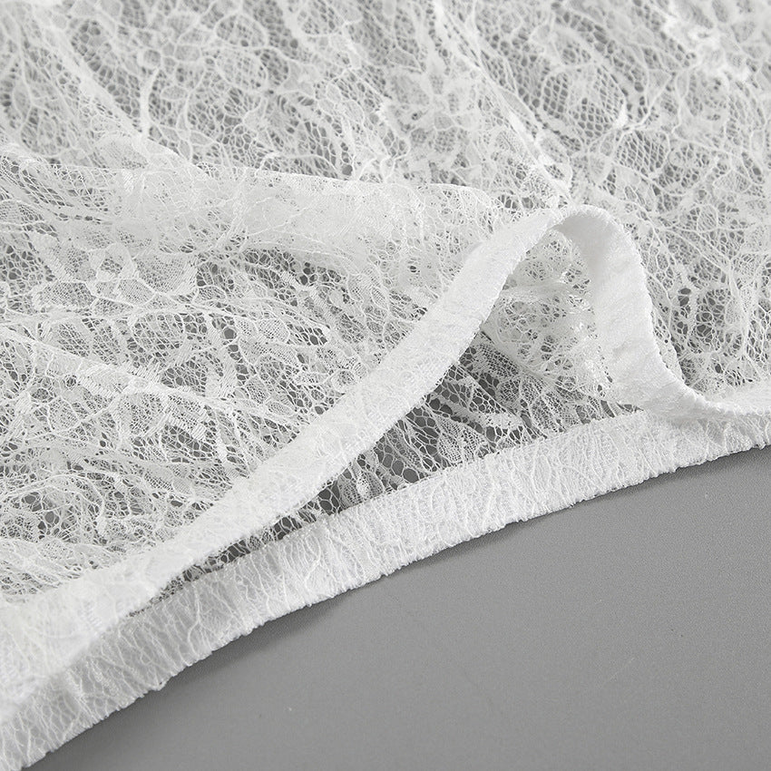 Jacquard Lace Volume Midi Skirt