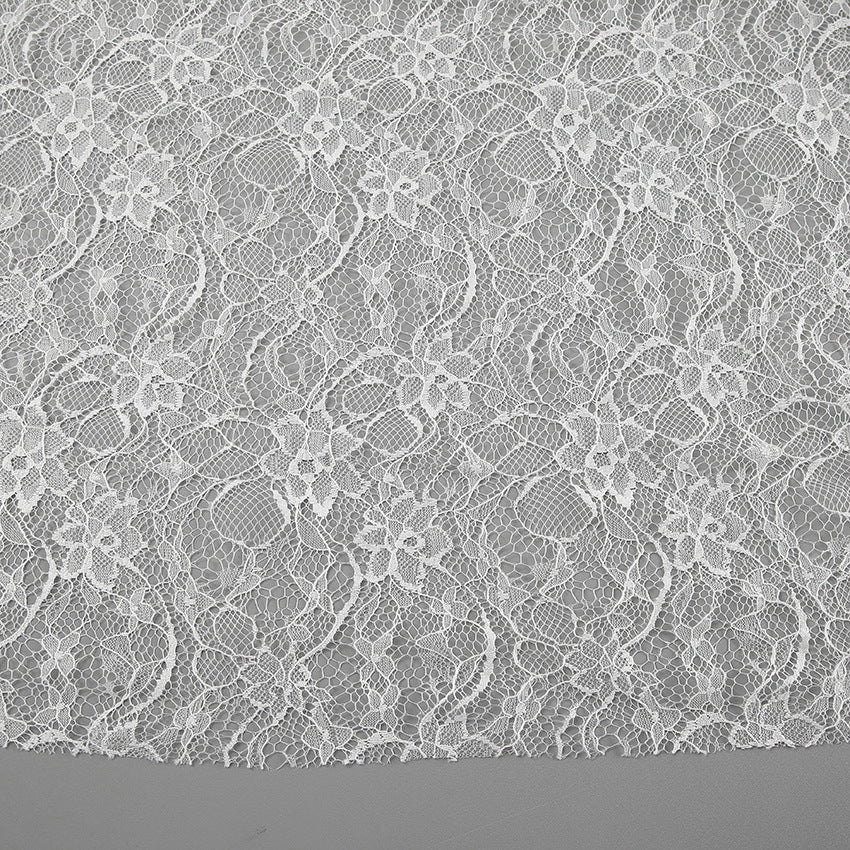 Jacquard Lace Volume Midi Skirt