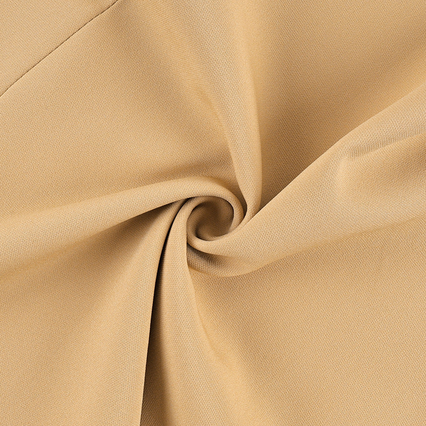 Satin Balloon-Sleeve Mini Dress