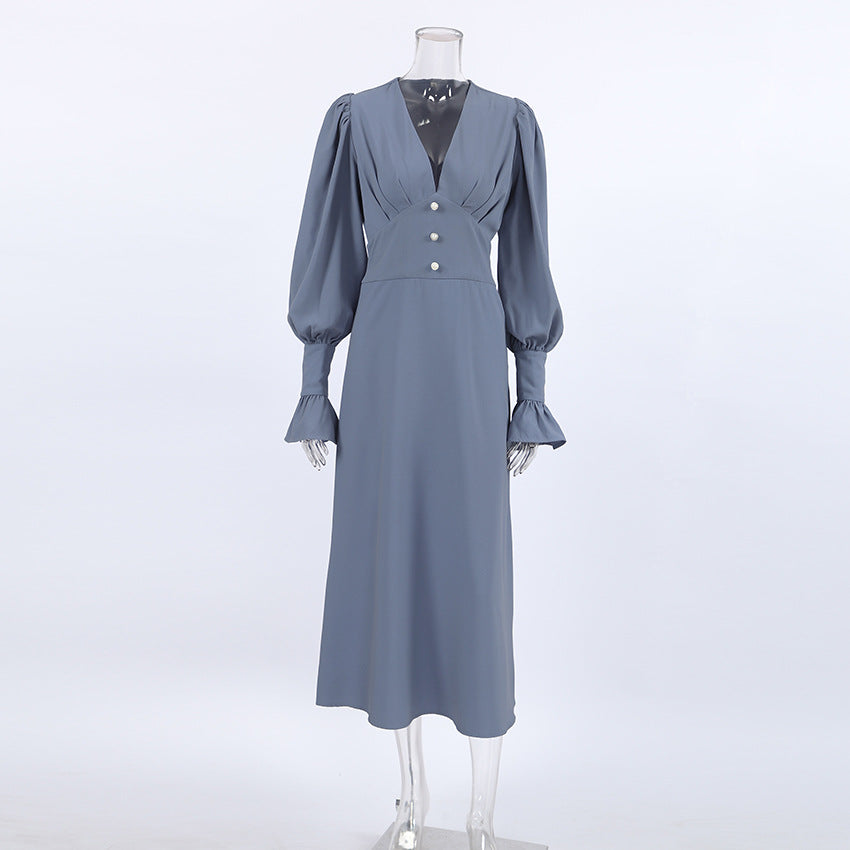 Amélie V-Neck Midi Dress