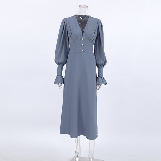 Amélie V-Neck Midi Dress