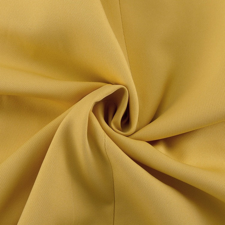 Mustard Gold Relaxed Blazer & Wide-Leg Trouser Set