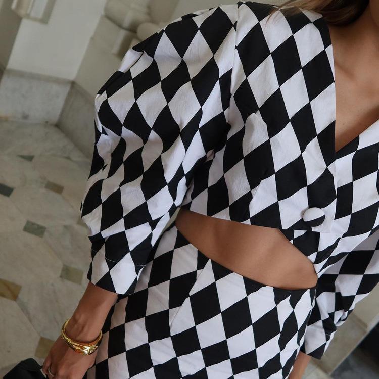 Harlequin Diamond Two-Piece Maxi Skirt Set