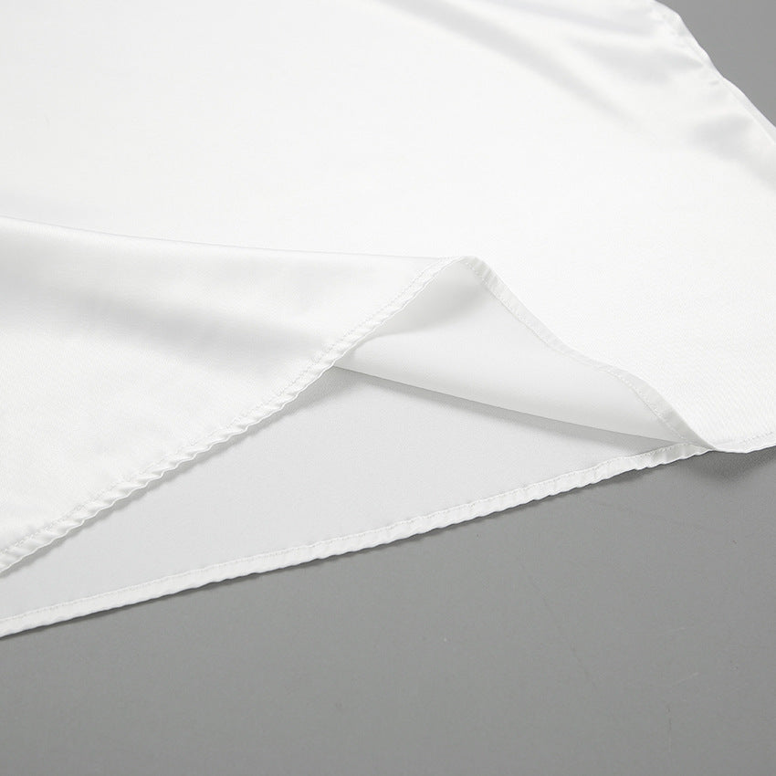 Satin U-Neck Top
