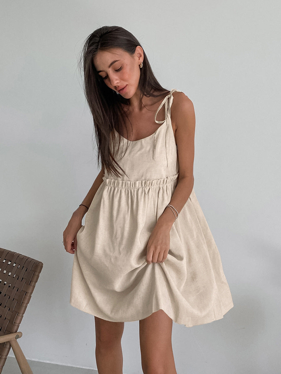 French Khaki Cami Sundress