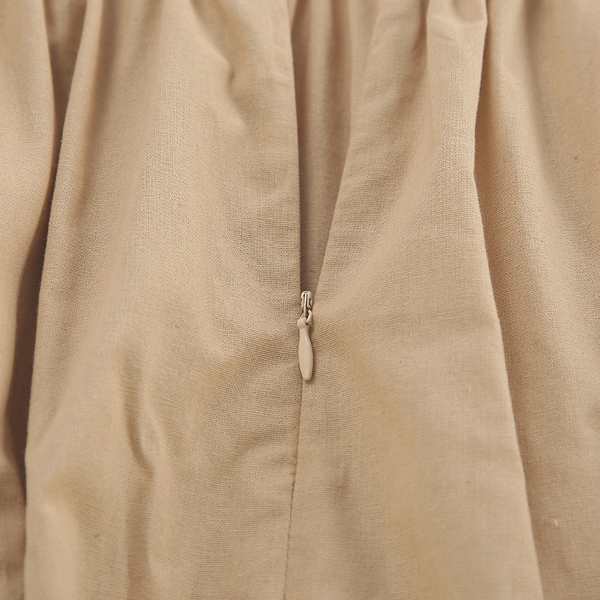 Olive Linen Cami Dress