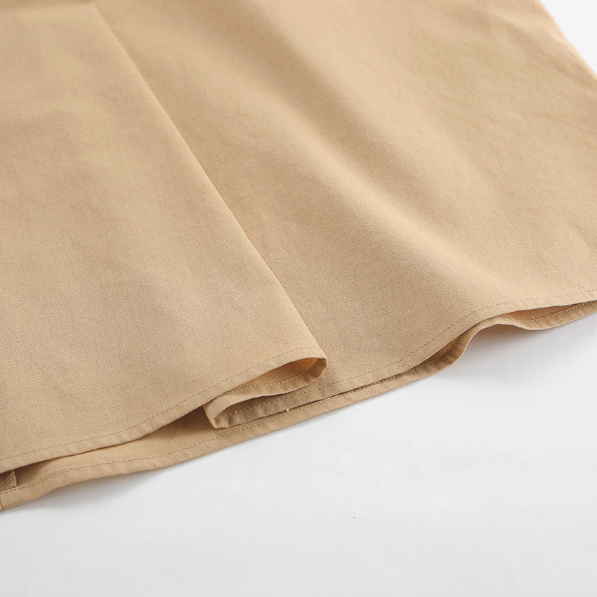 Olive Linen Cami Dress