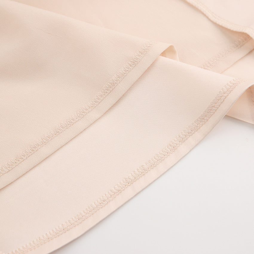 Champagne Satin Slip Dress