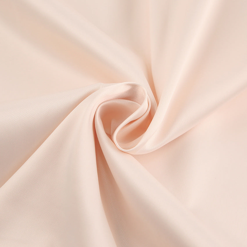 Champagne Satin Slip Dress