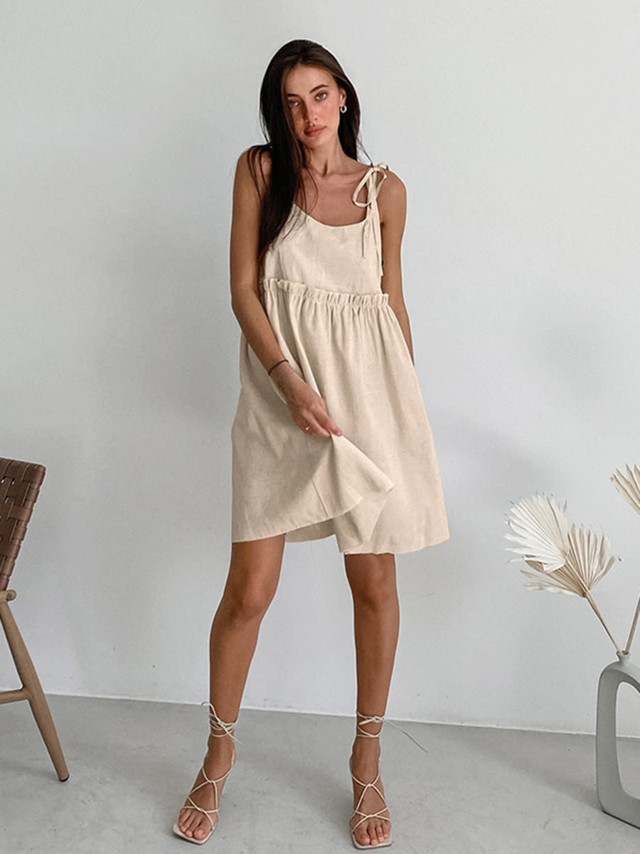 French Khaki Cami Sundress