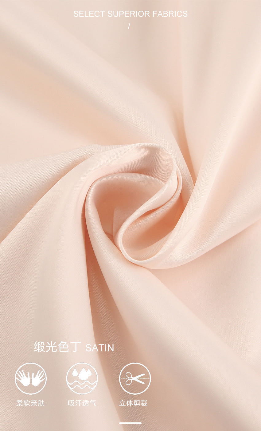 Champagne Satin Slip Dress