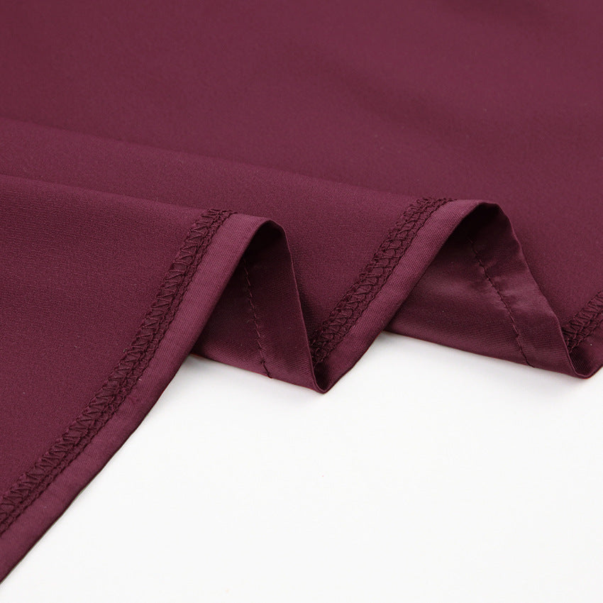 Champagne Satin Slip Dress