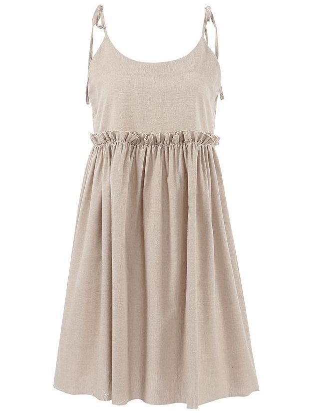 French Khaki Cami Sundress