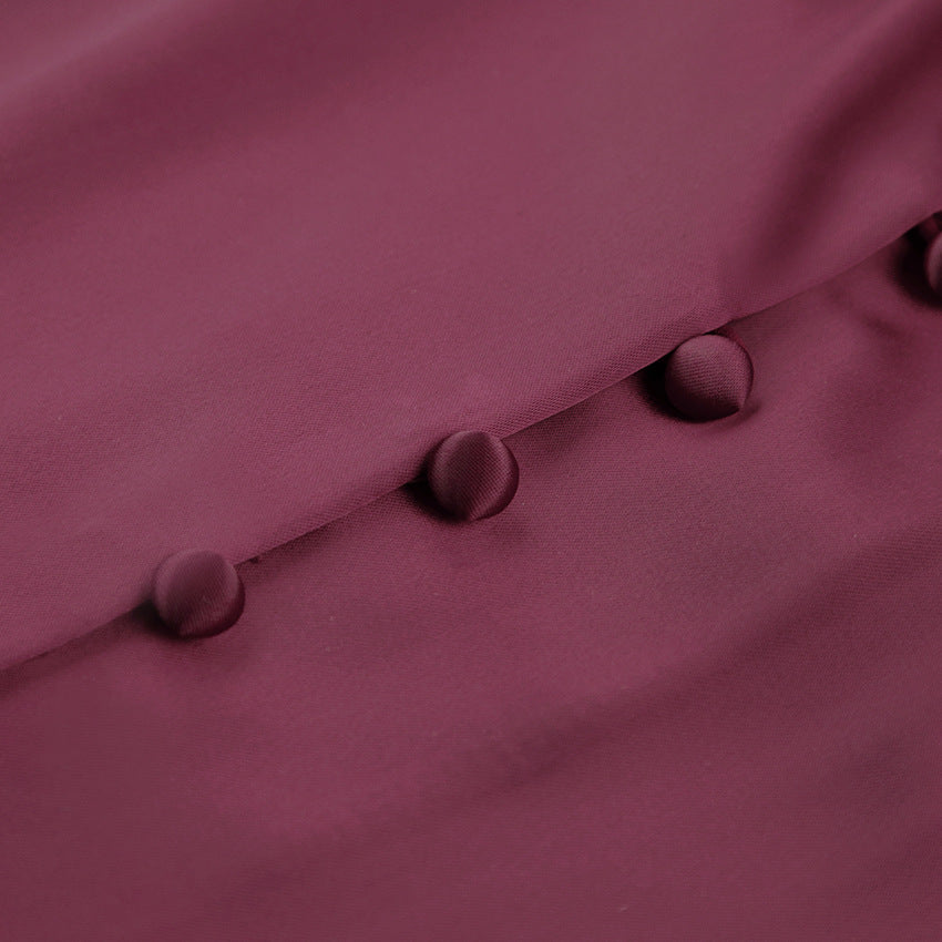 Champagne Satin Slip Dress