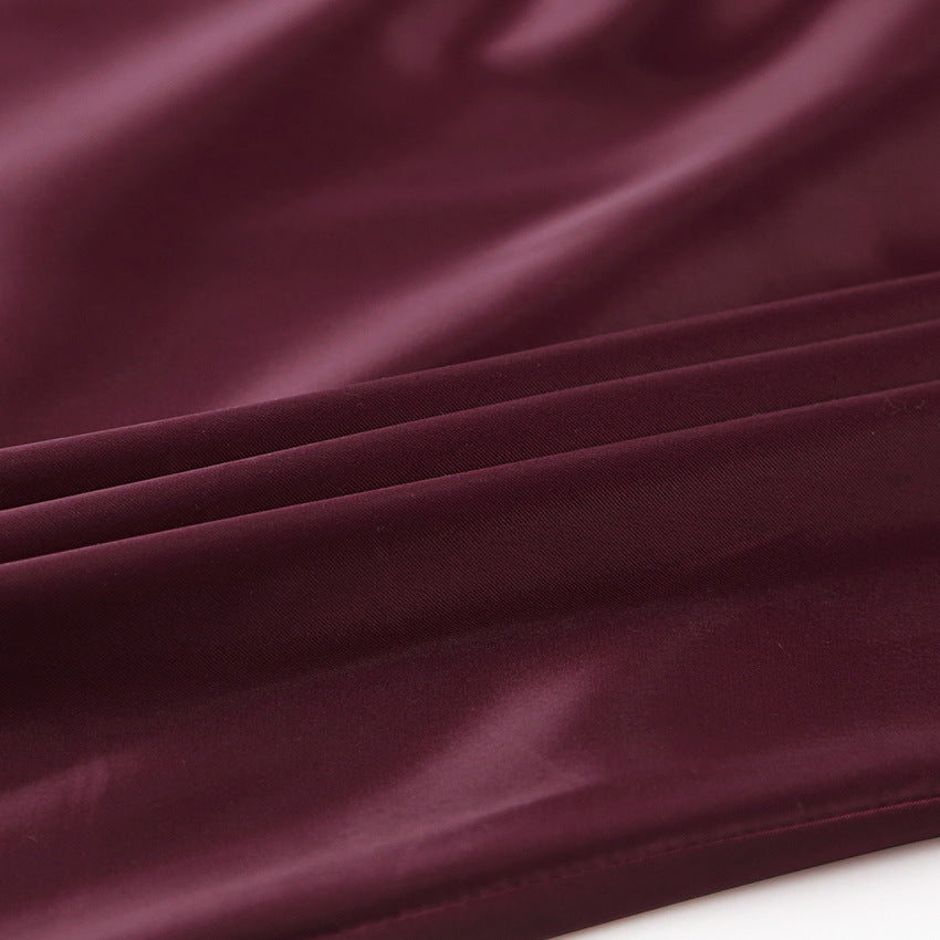 Champagne Satin Slip Dress