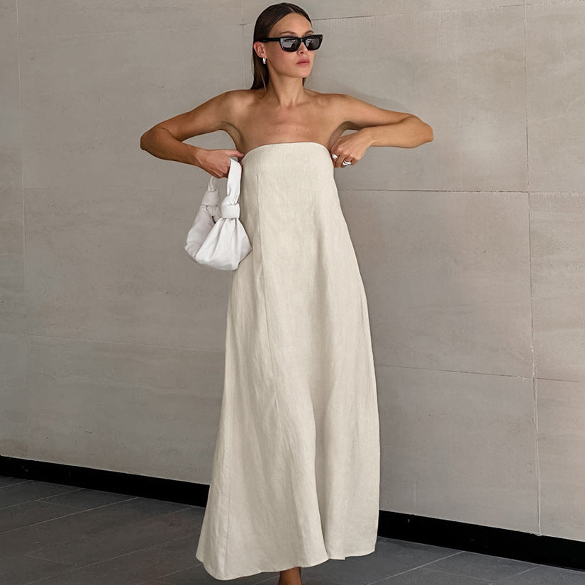 White Street Off Shoulder Dress