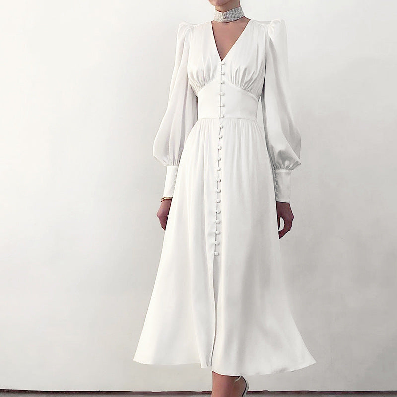 Champagne Satin Slip Dress