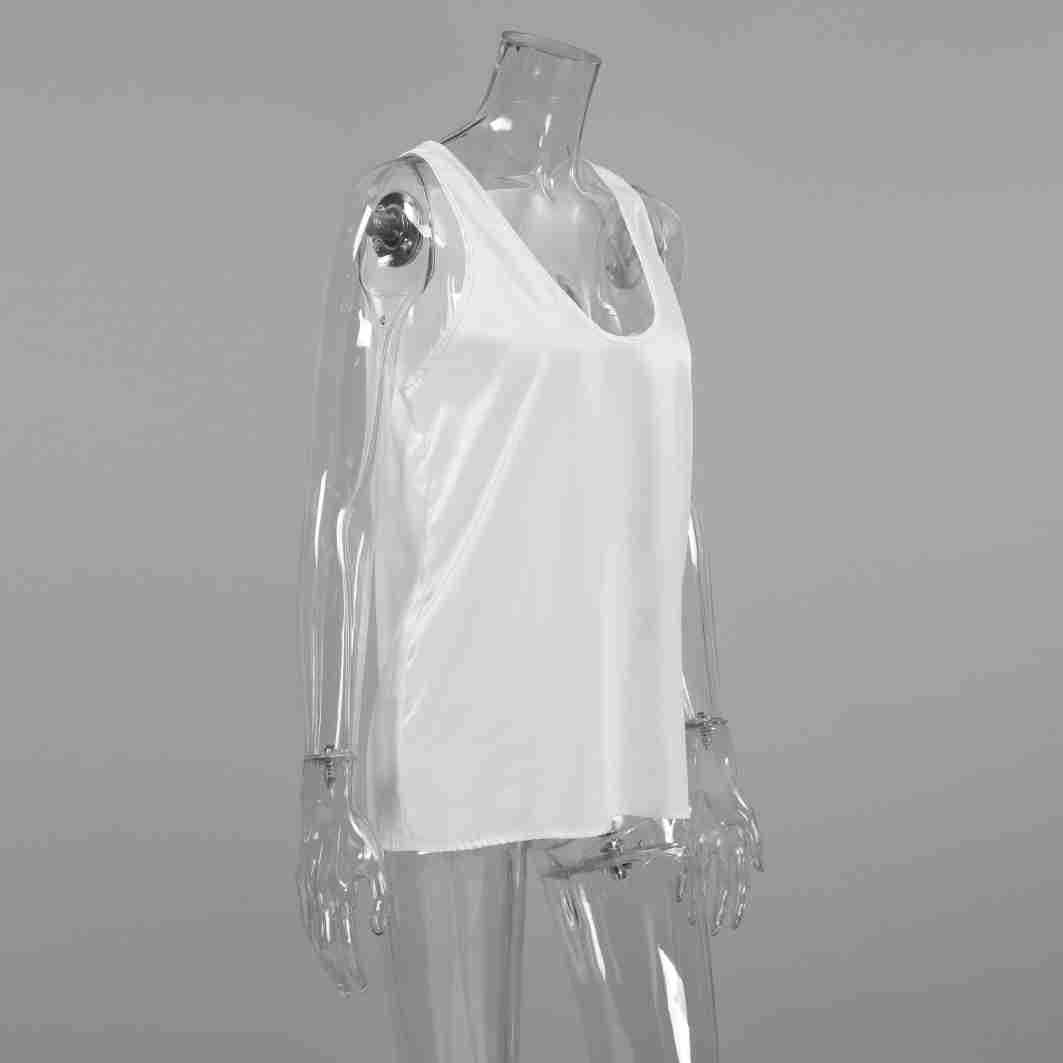 Satin U-Neck Top