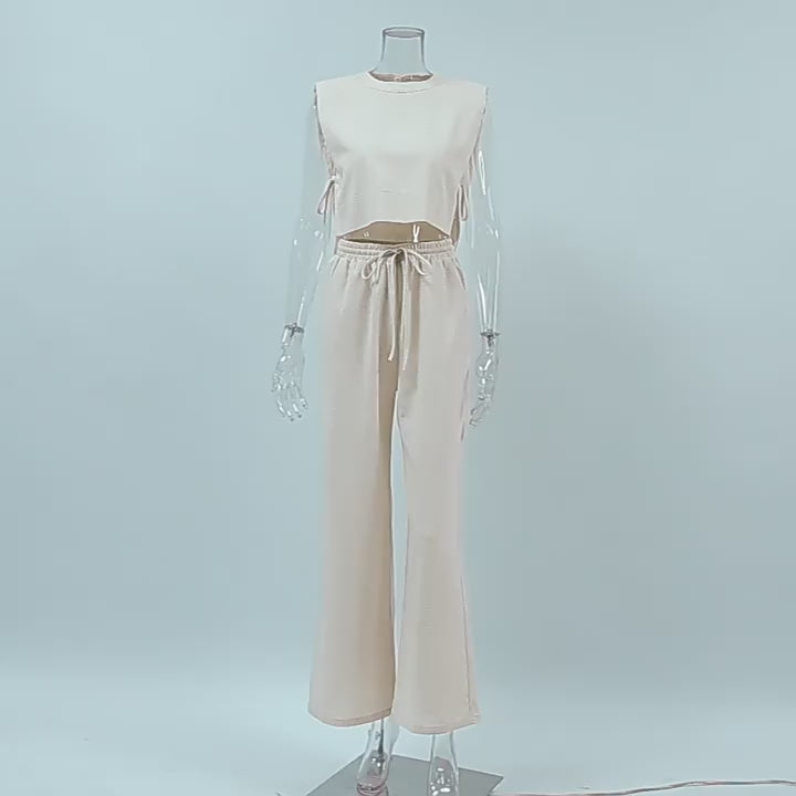 Padded Shoulder Suit Set