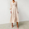 Champagne Satin Slip Dress