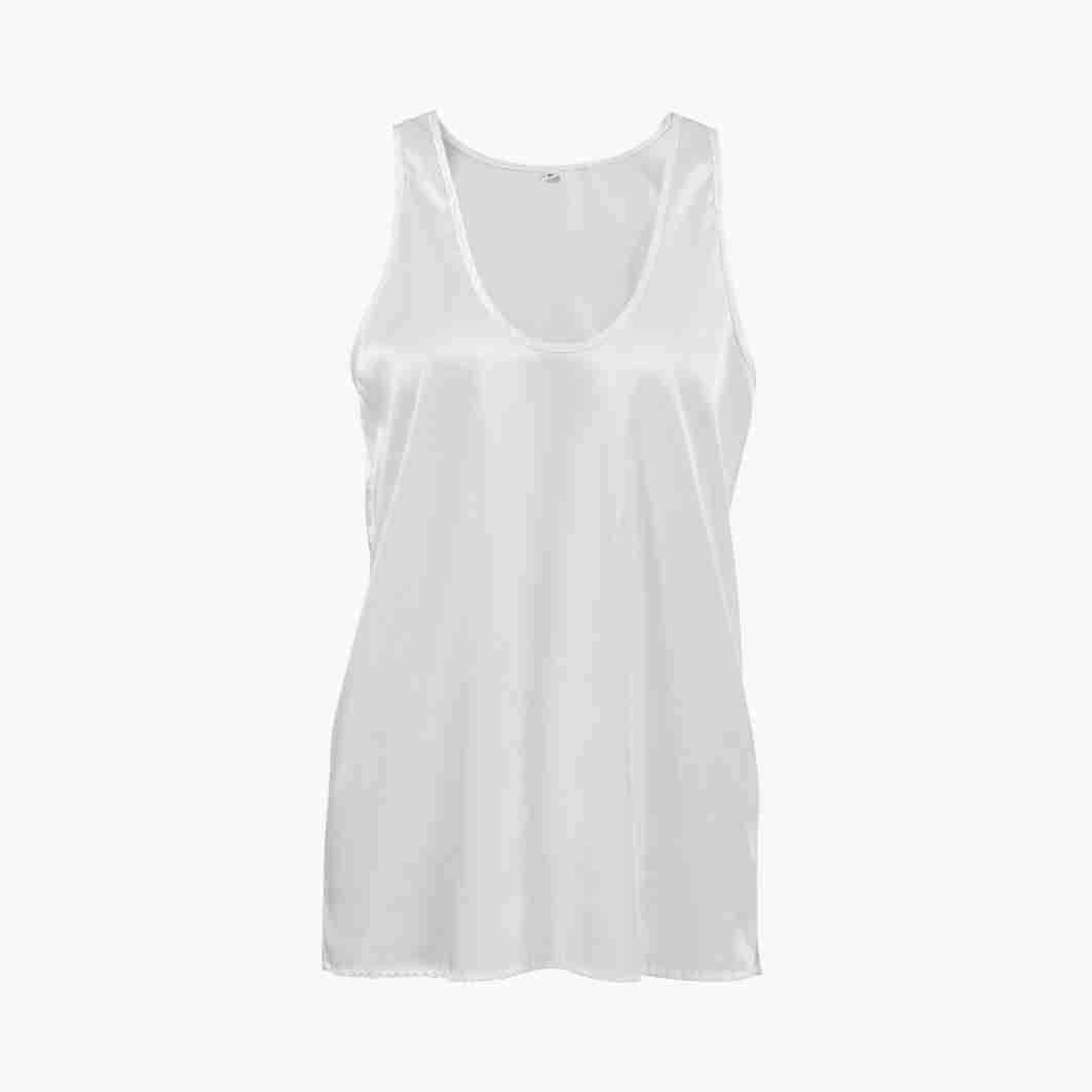 Satin U-Neck Top