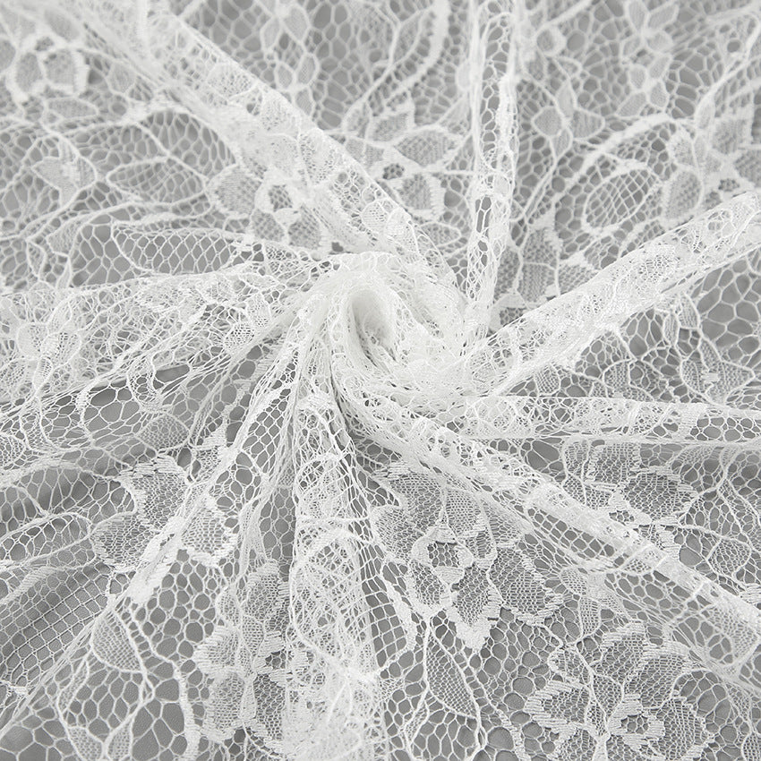 Jacquard Lace Volume Midi Skirt